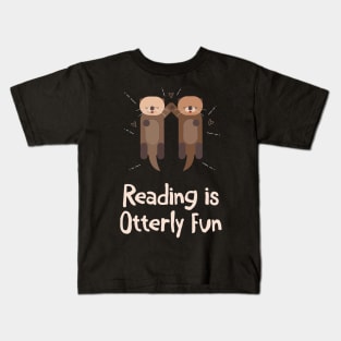 Reading Is Otterly Fun Kids T-Shirt